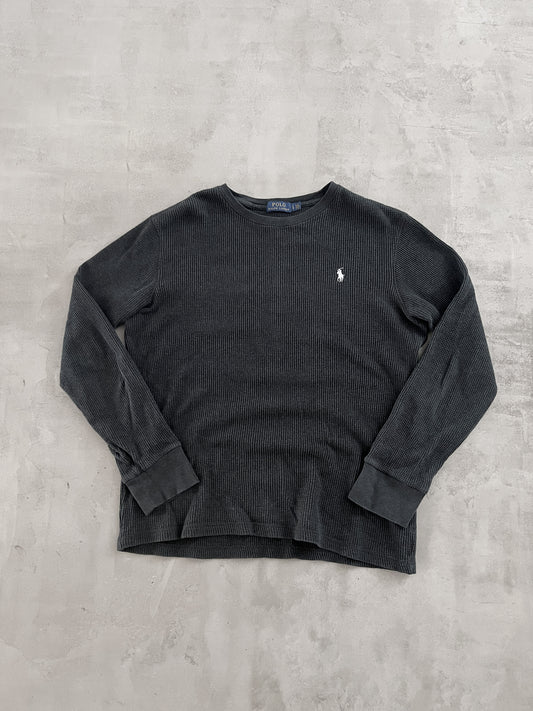 BLACK RALPH LAUREN WAFFLE THERMAL - 2000S - M