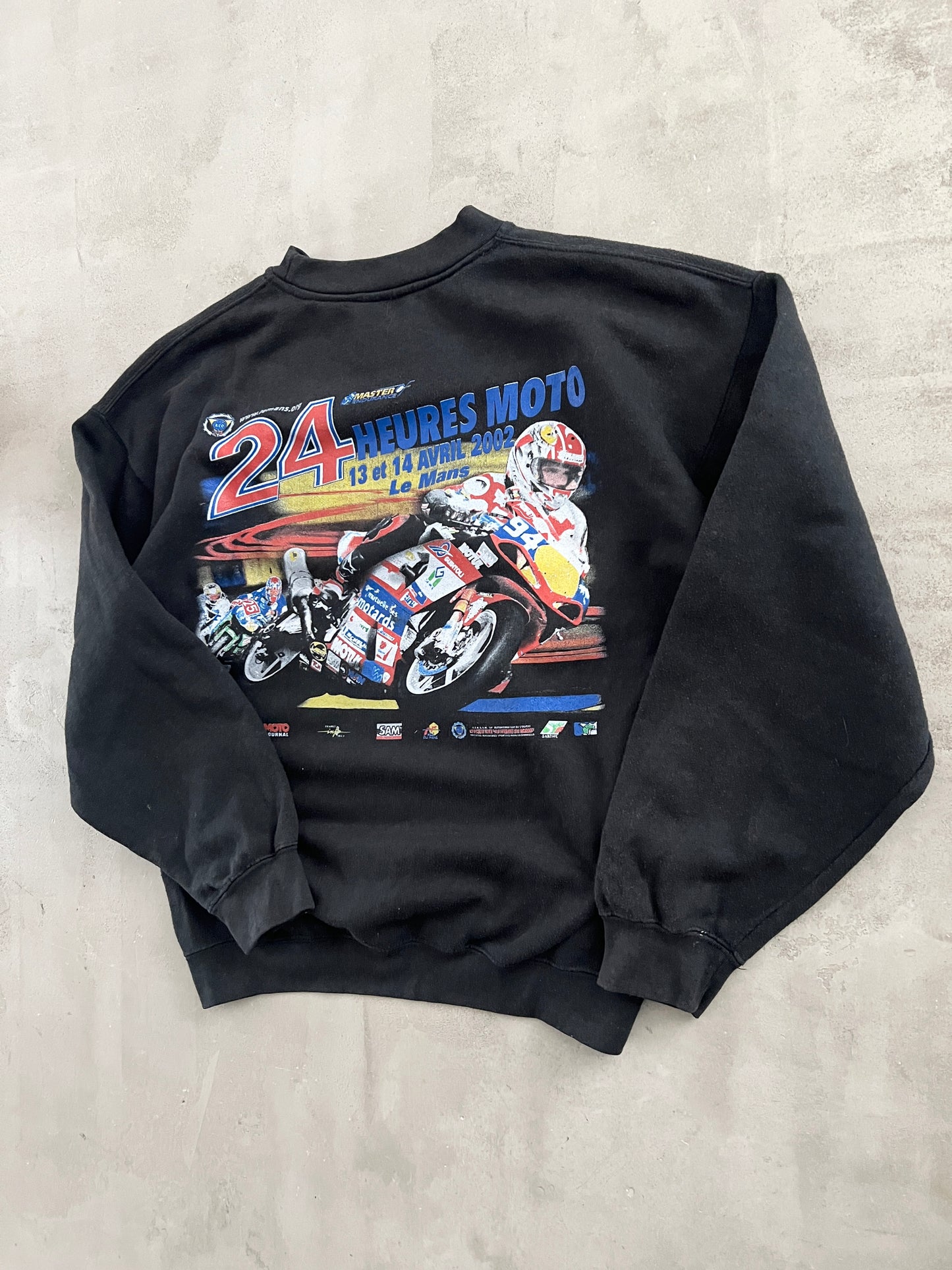 BLACK 24H MOTO LE MANS SWEATER - 2002 - S