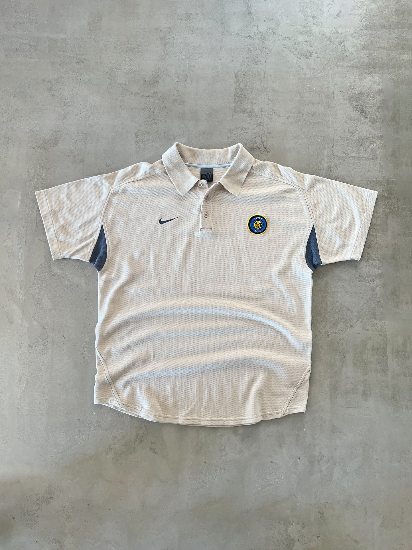 CREME INTER MILAN NIKE POLO - 2000S - XL