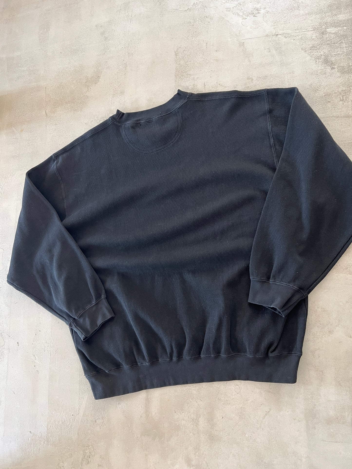 BLACK PORSCHE SWEATER - 1990S - L/M