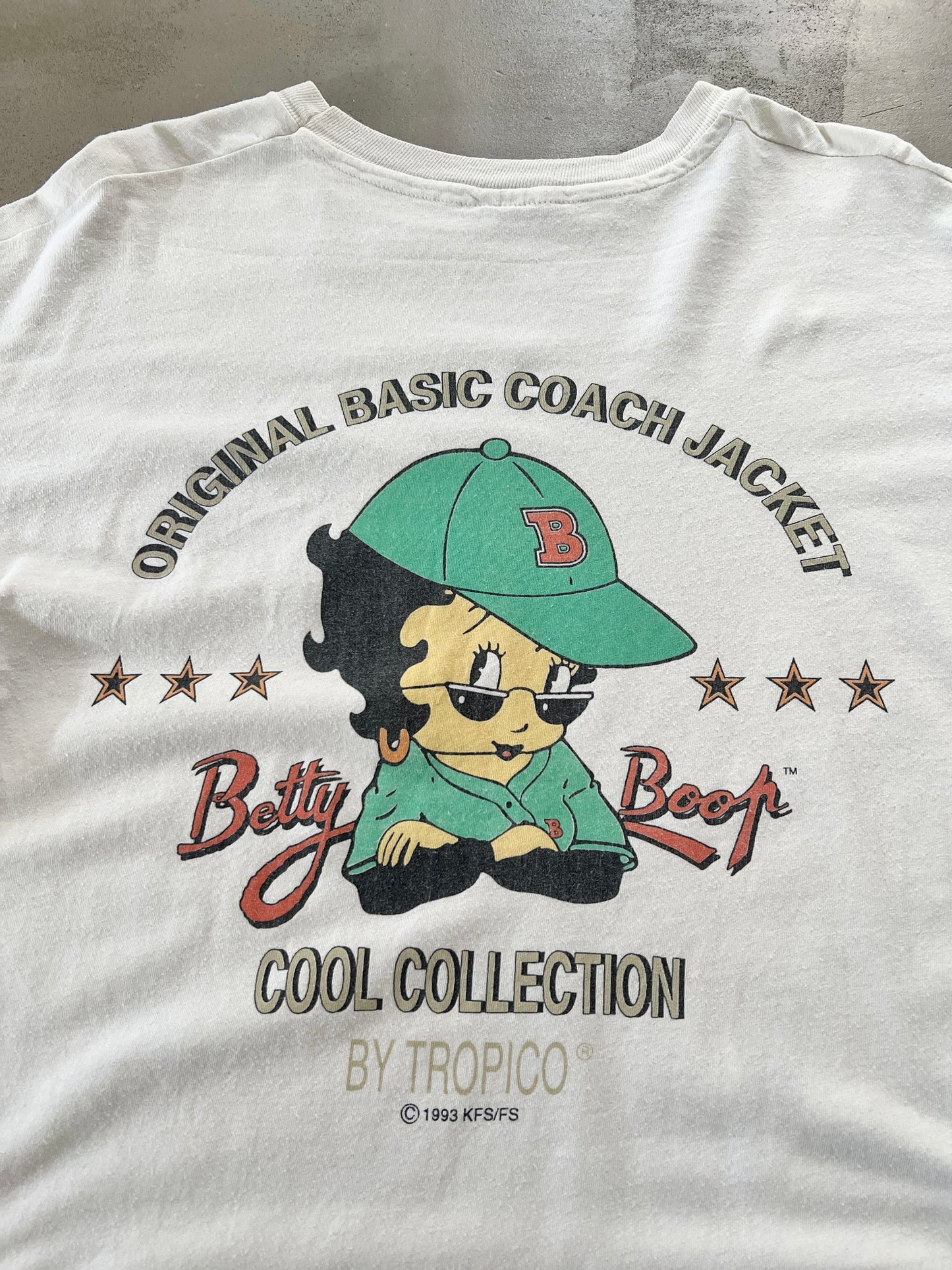 WHITE BETTY BOOP PROMO TEE - 1993 - L