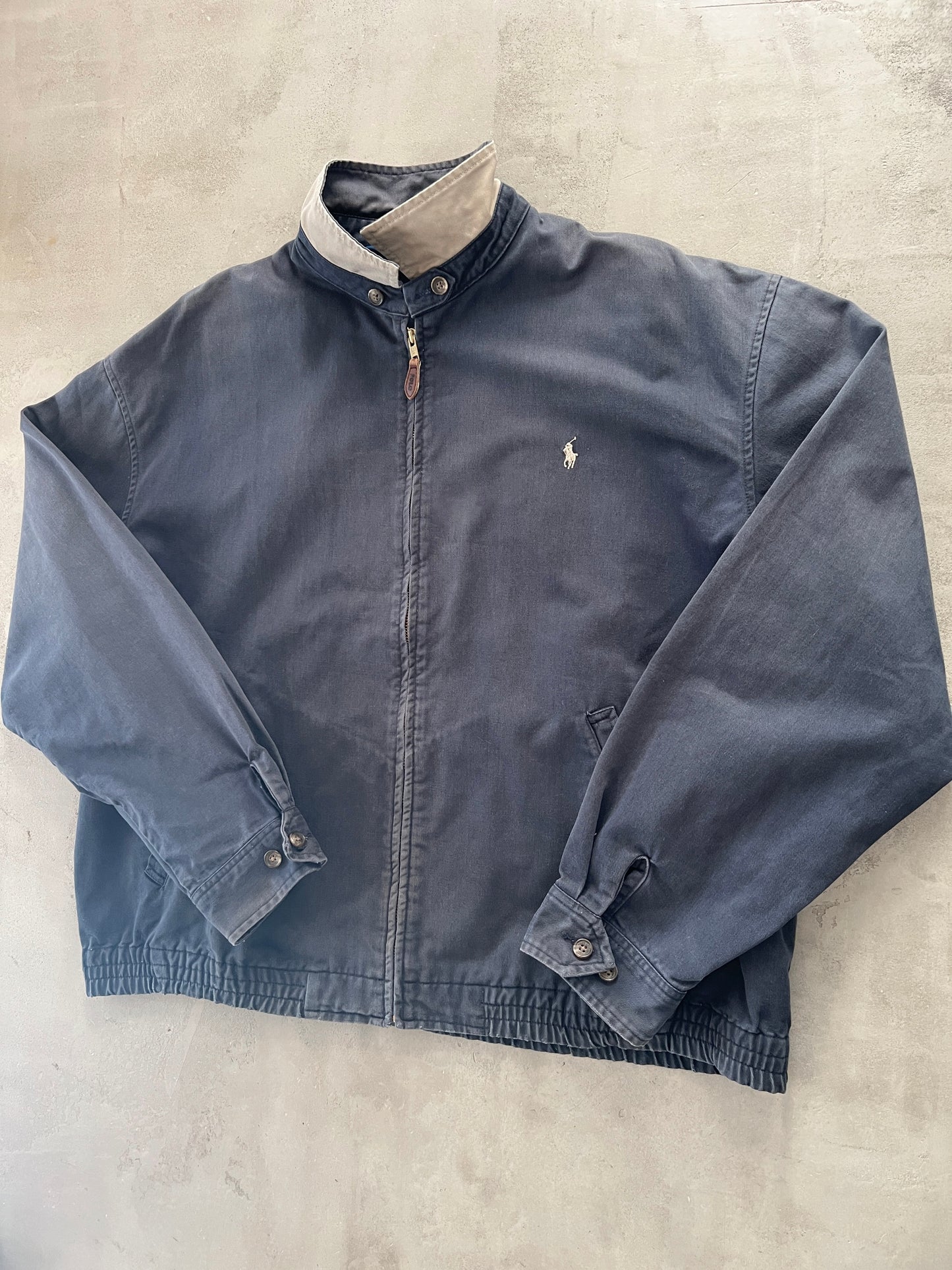 FADED GREY RALPH LAUREN JACKET - 2000S - XL