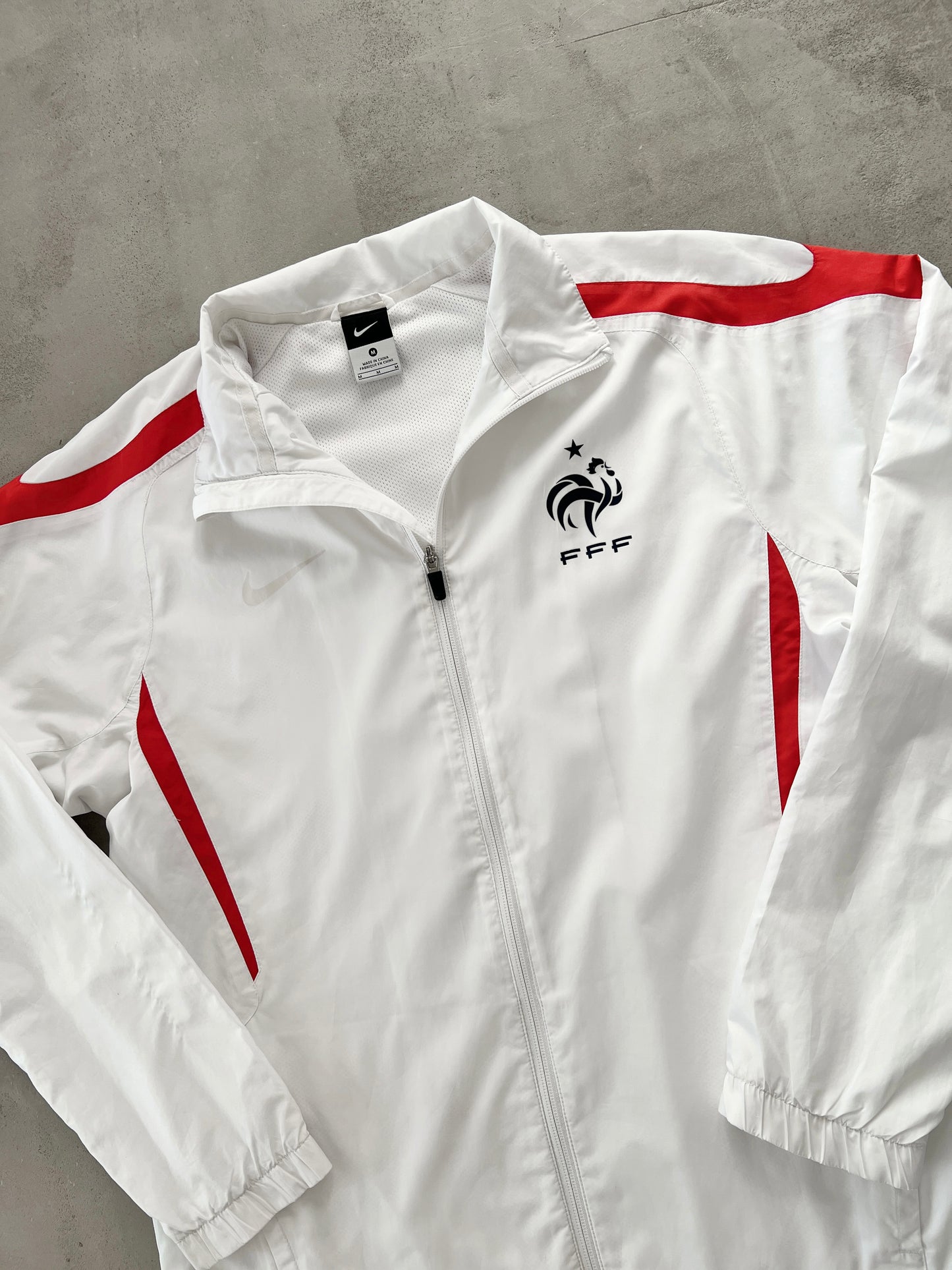 WHITE FRANCE NIKE JACKET - 2000S - M/L