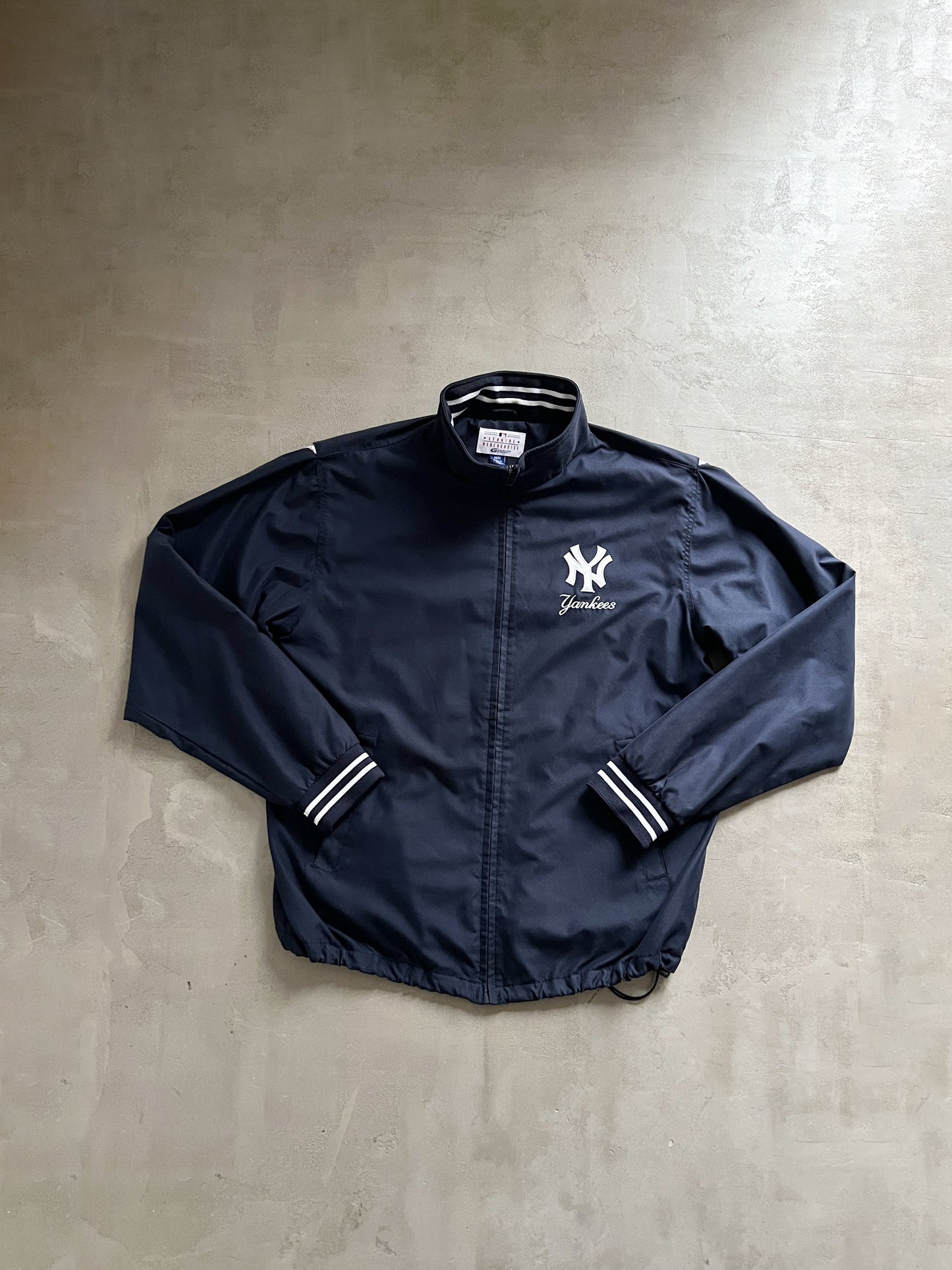 NAVY YANKEES TRACK JACKET - 2000S - XL/L
