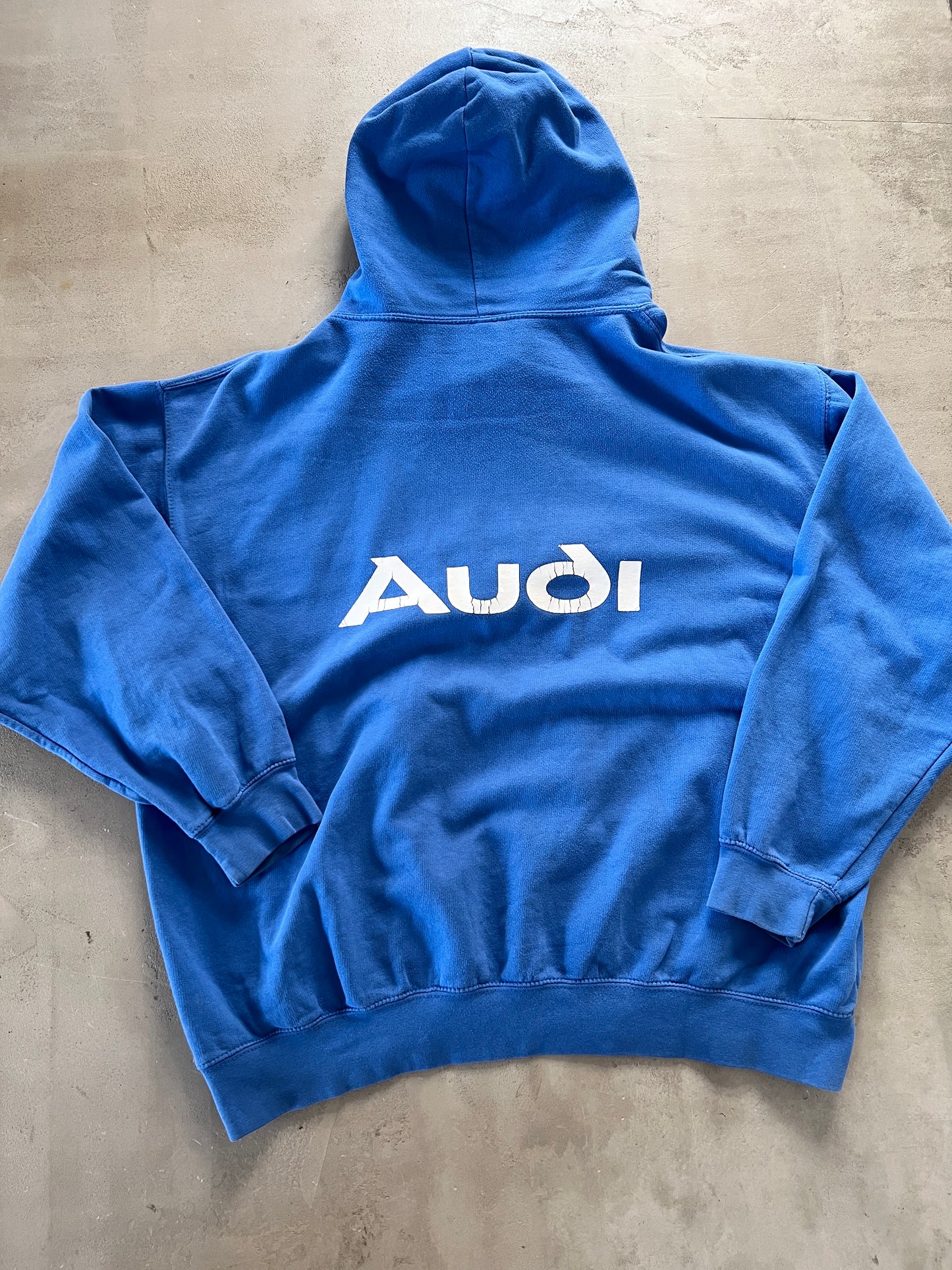 BLUE AUDI HOODIE - 1990S - M