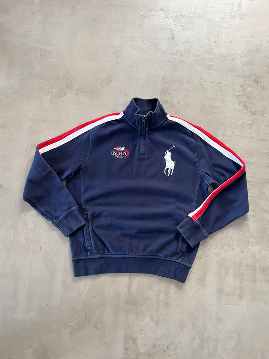 NAVY US OPEN RALPH LAUREN HALF ZIP - 2000S - M