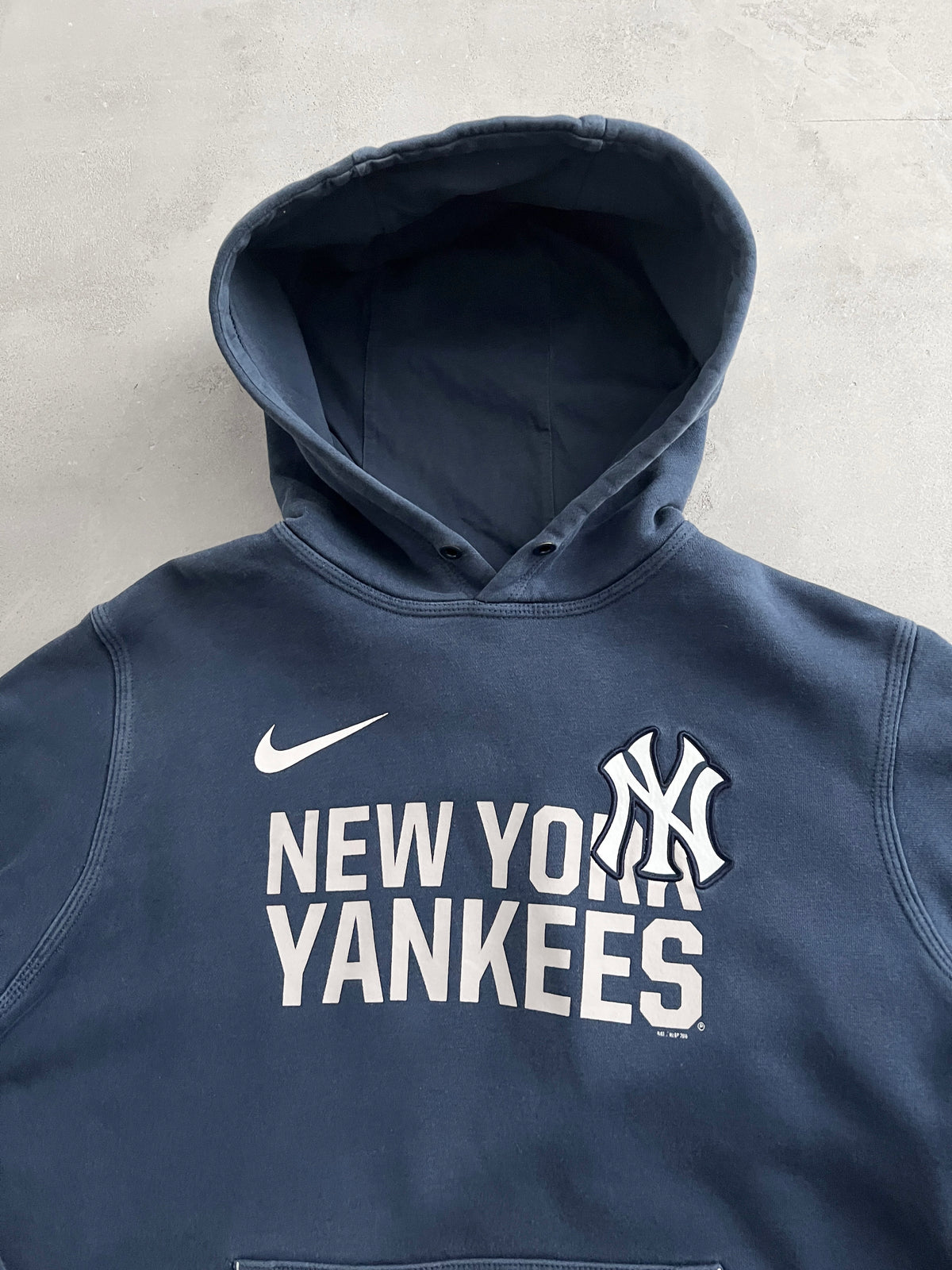 NAVY YANKEES NIKE HOODIE - 2000S - M
