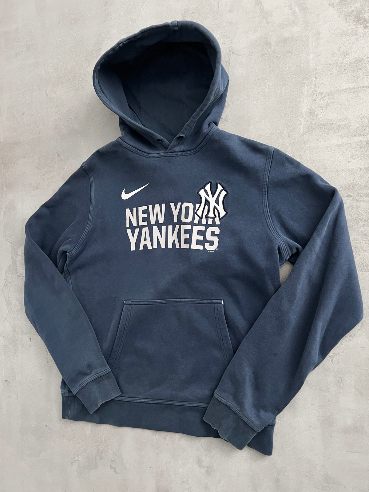 NAVY YANKEES NIKE HOODIE - 2000S - M