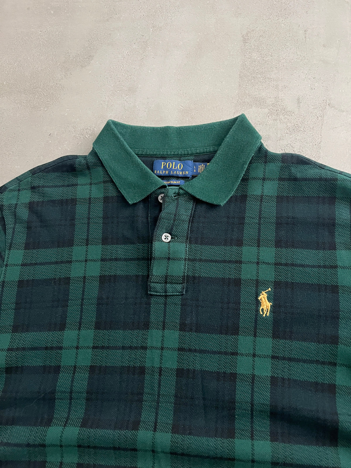GREEN/NAVY RALPH LAUREN POLO - 2000S - M