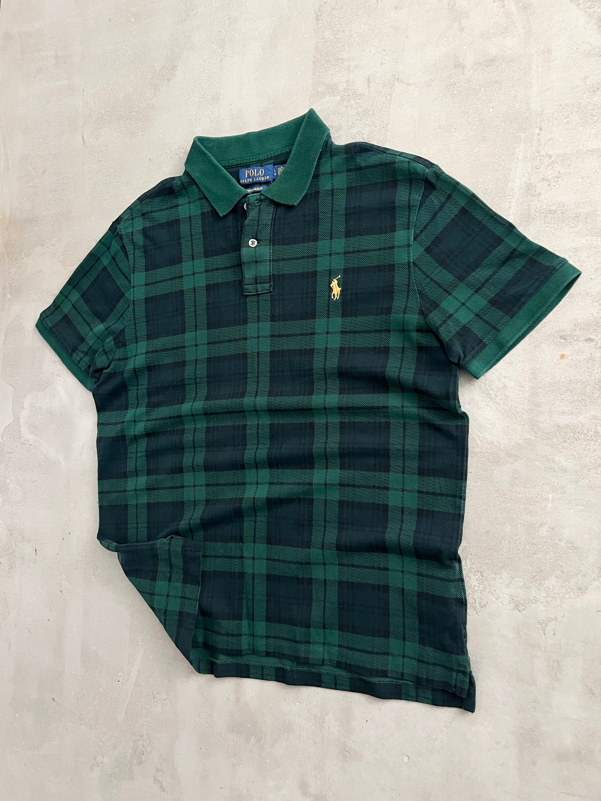 GREEN/NAVY RALPH LAUREN POLO - 2000S - M
