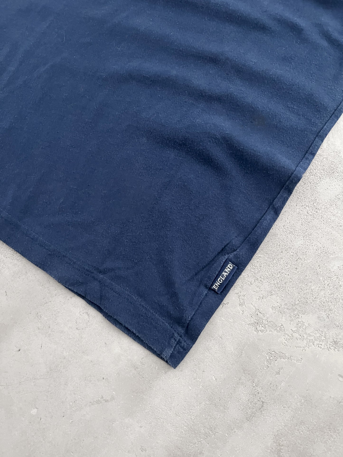 NAVY ENGLAND UMBRO TEE - 1990S - XL