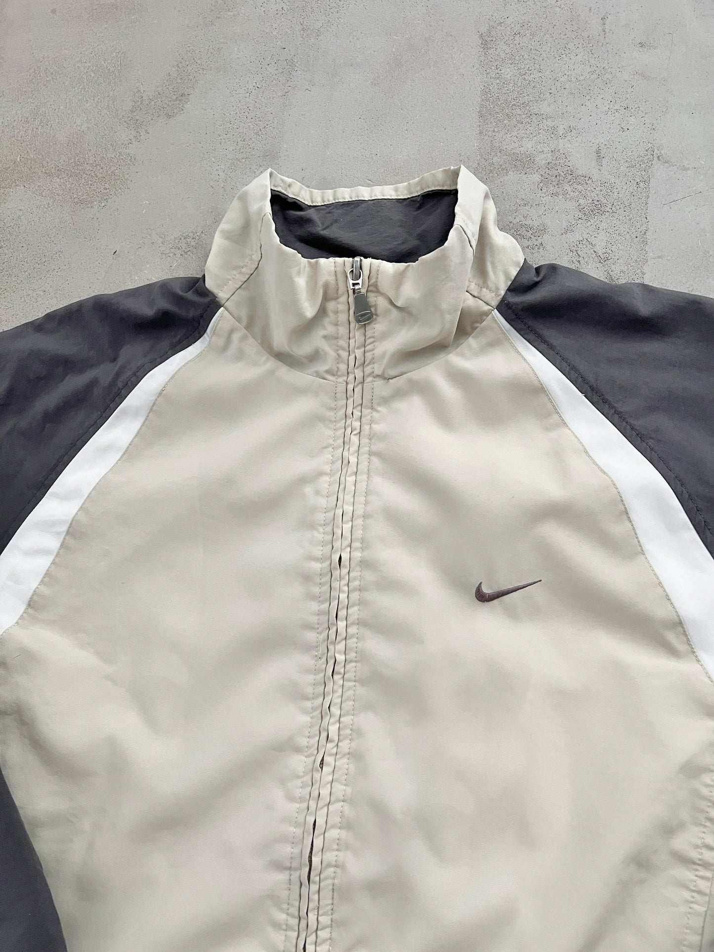 CREME NIKE TRACK JACKET - 2000S - S