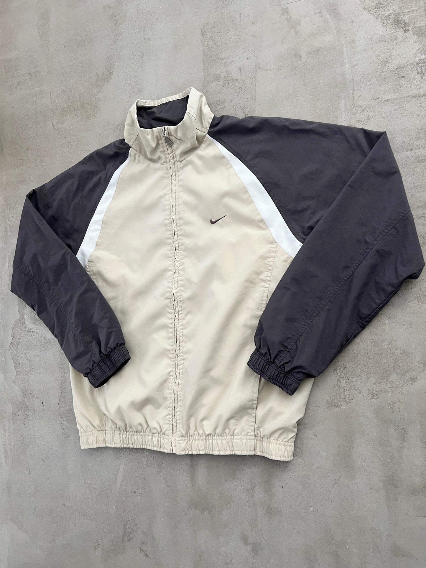 CREME NIKE TRACK JACKET - 2000S - S