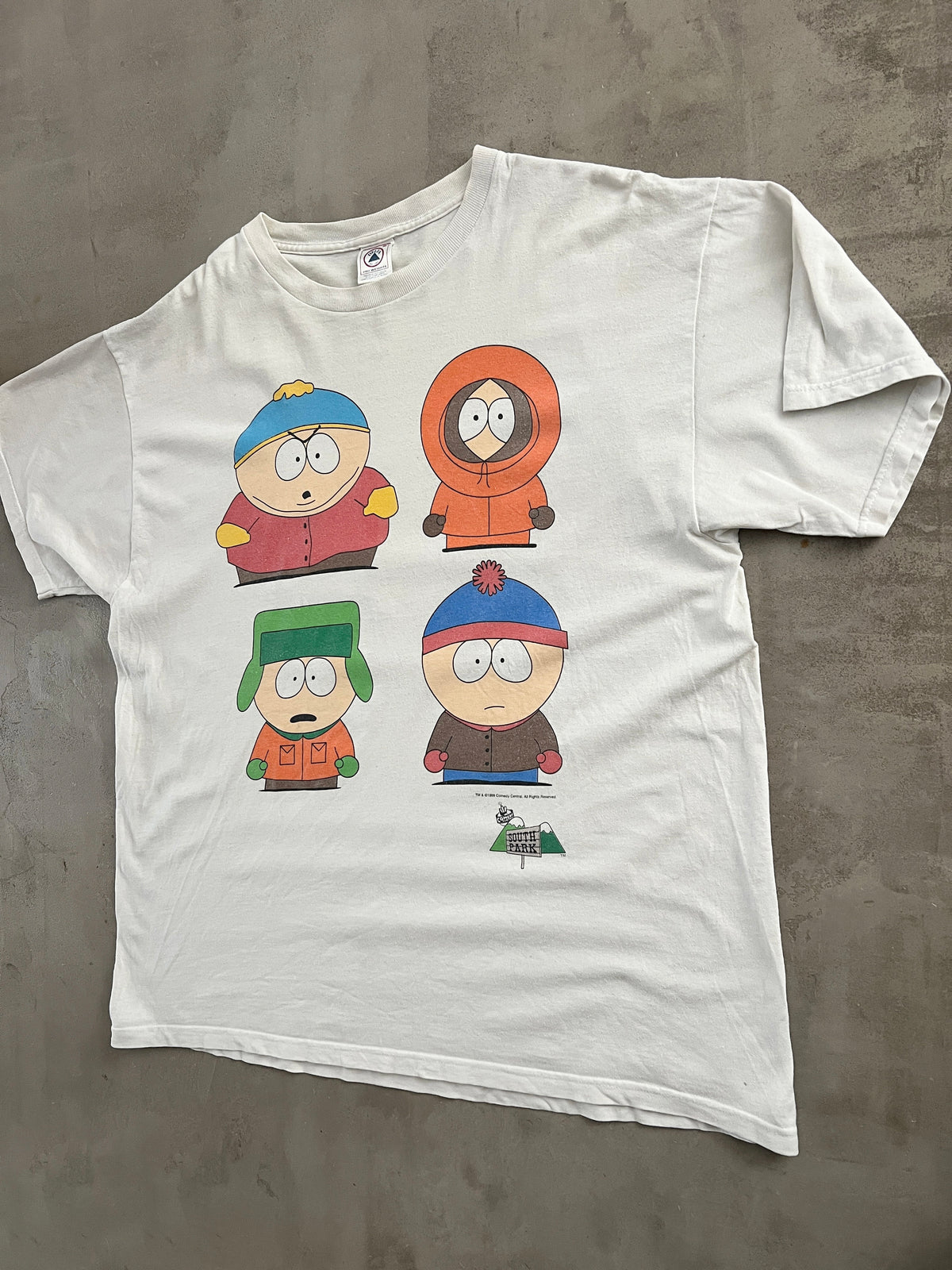WHITE SOUTH PARK TEE - 1998 - XL