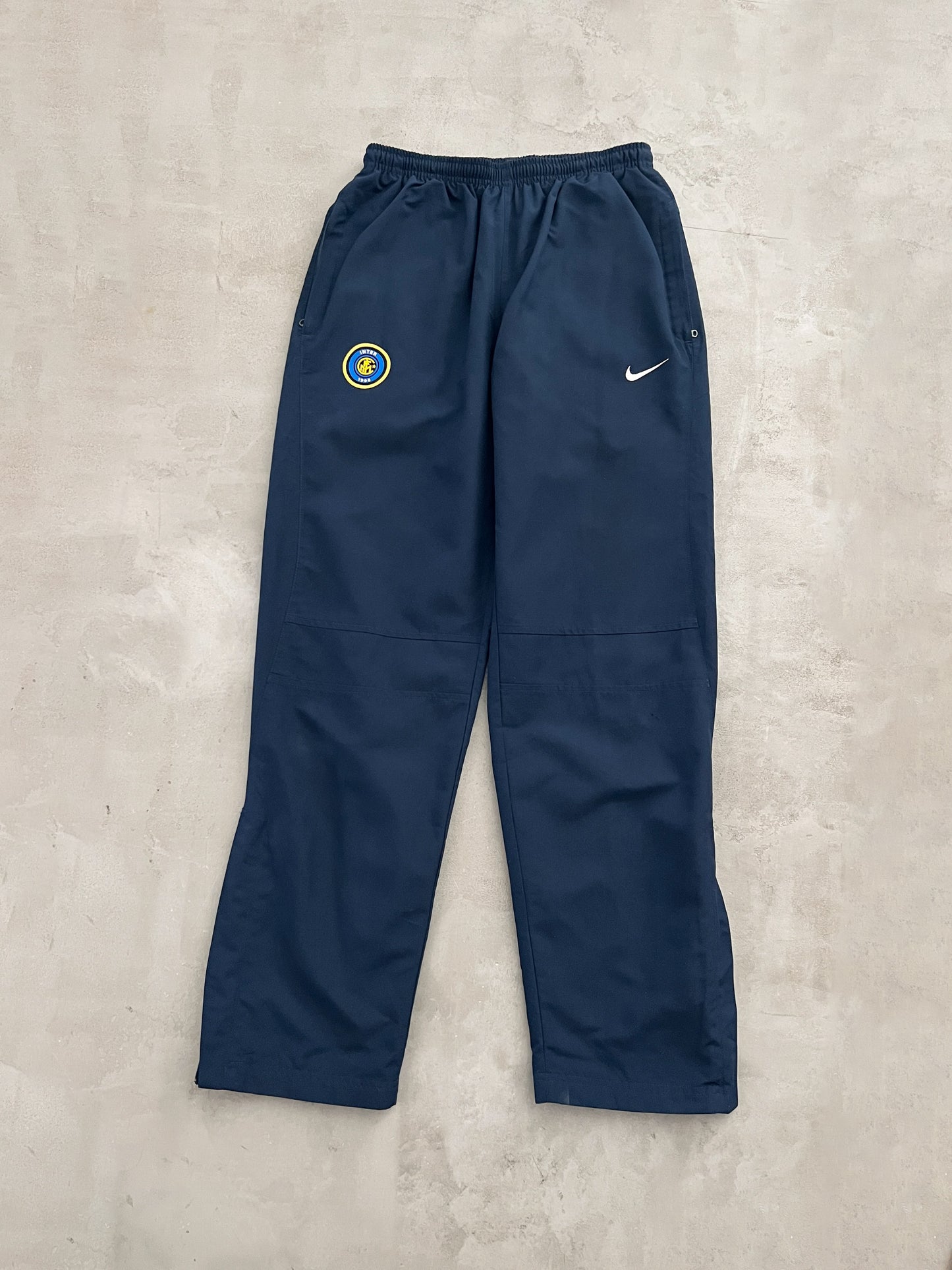 NAVY INTER MILAN NIKE TRACK PANTS - 2000S - L/M