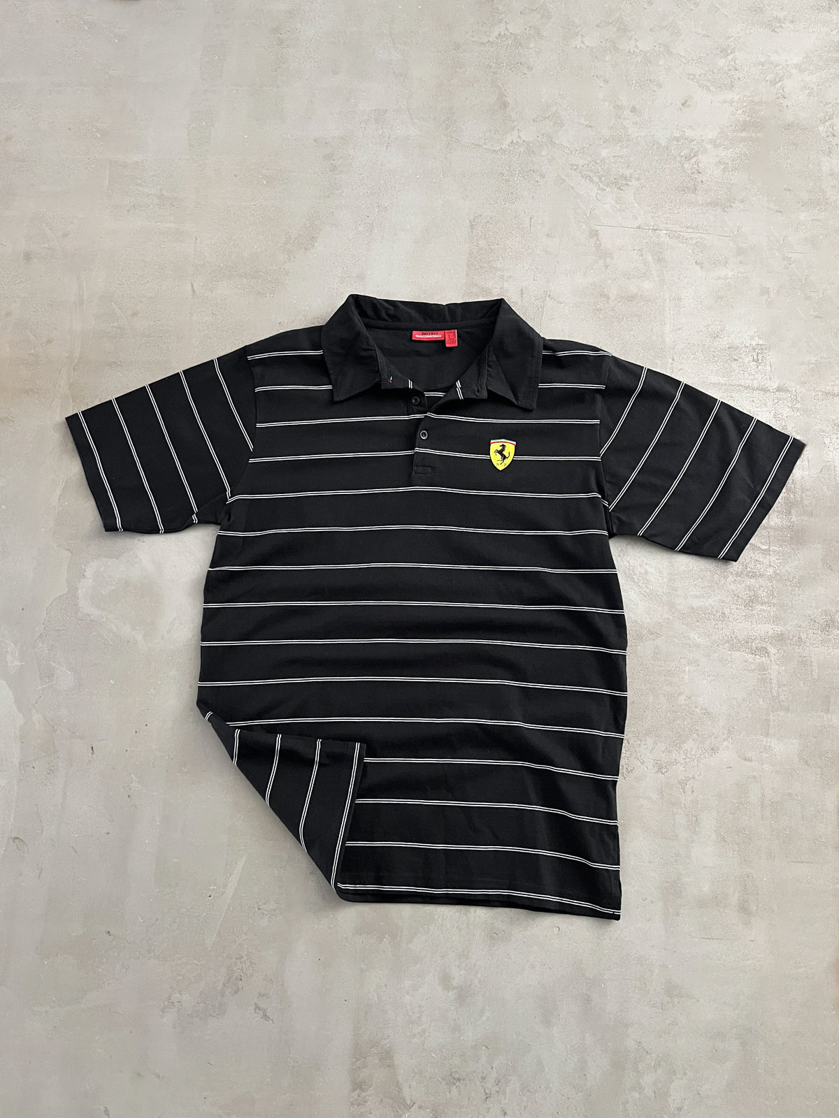 BLACK FERRARI SCUDERIA POLO - 2000S - L