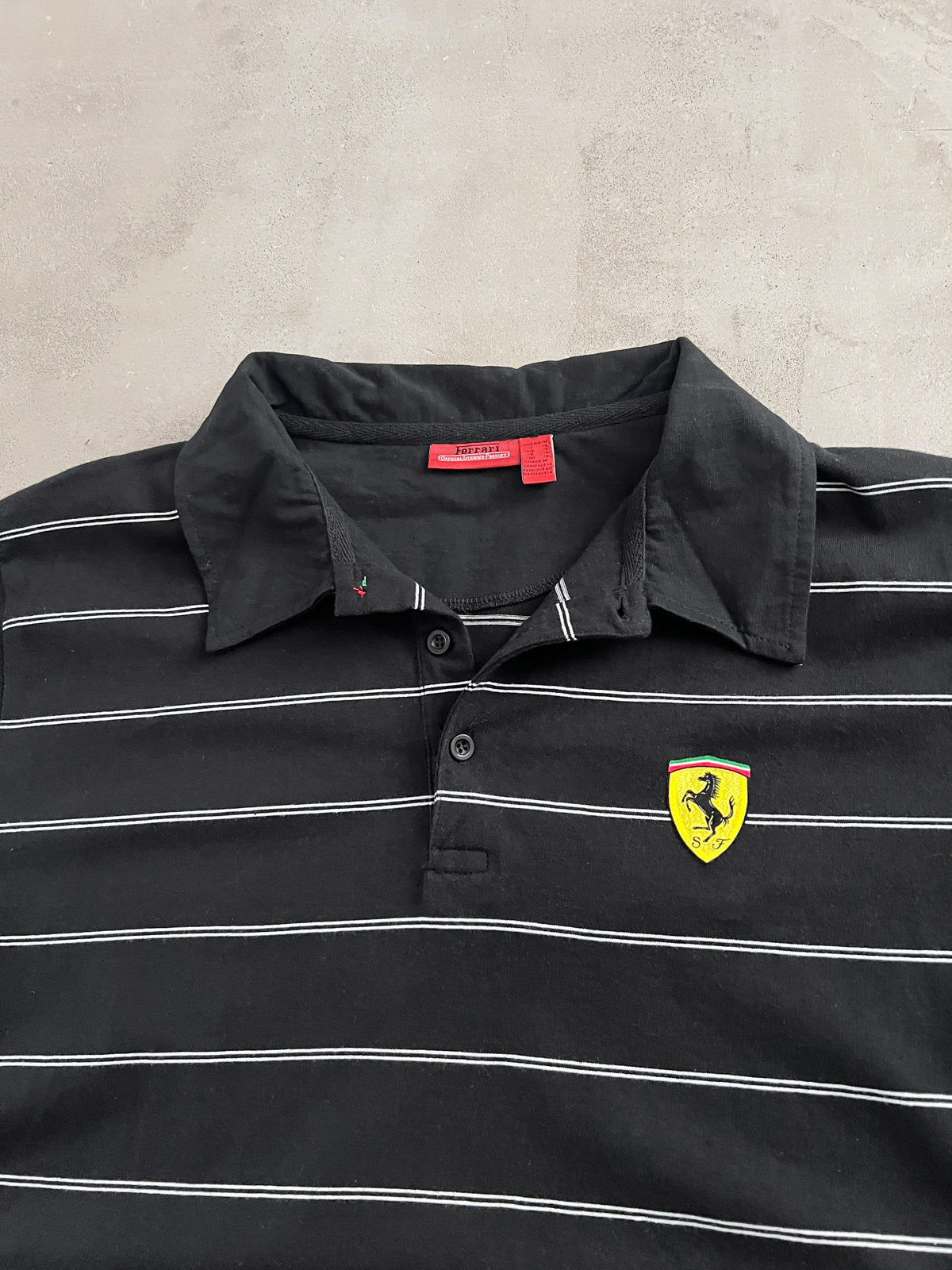 BLACK FERRARI SCUDERIA POLO - 2000S - L