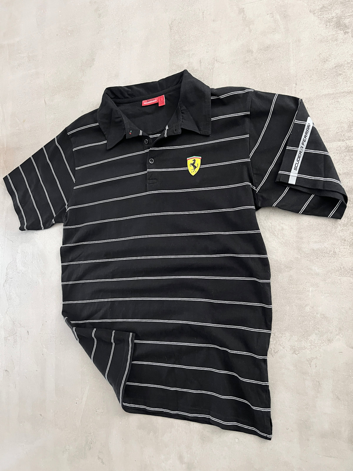 BLACK FERRARI SCUDERIA POLO - 2000S - L