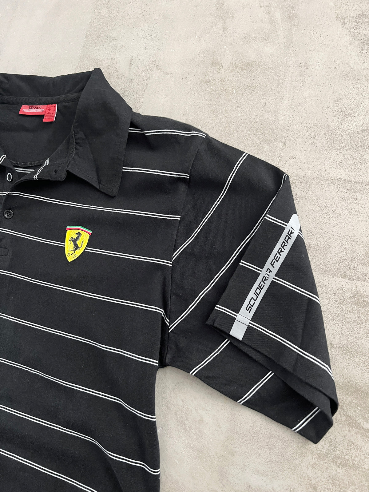 BLACK FERRARI SCUDERIA POLO - 2000S - L