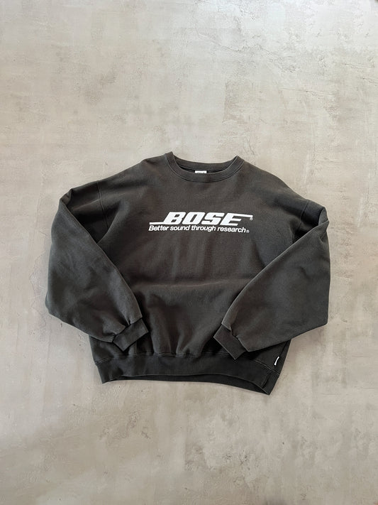 FADED BLACK BOSE PROMO SWEATER - 1990S - M