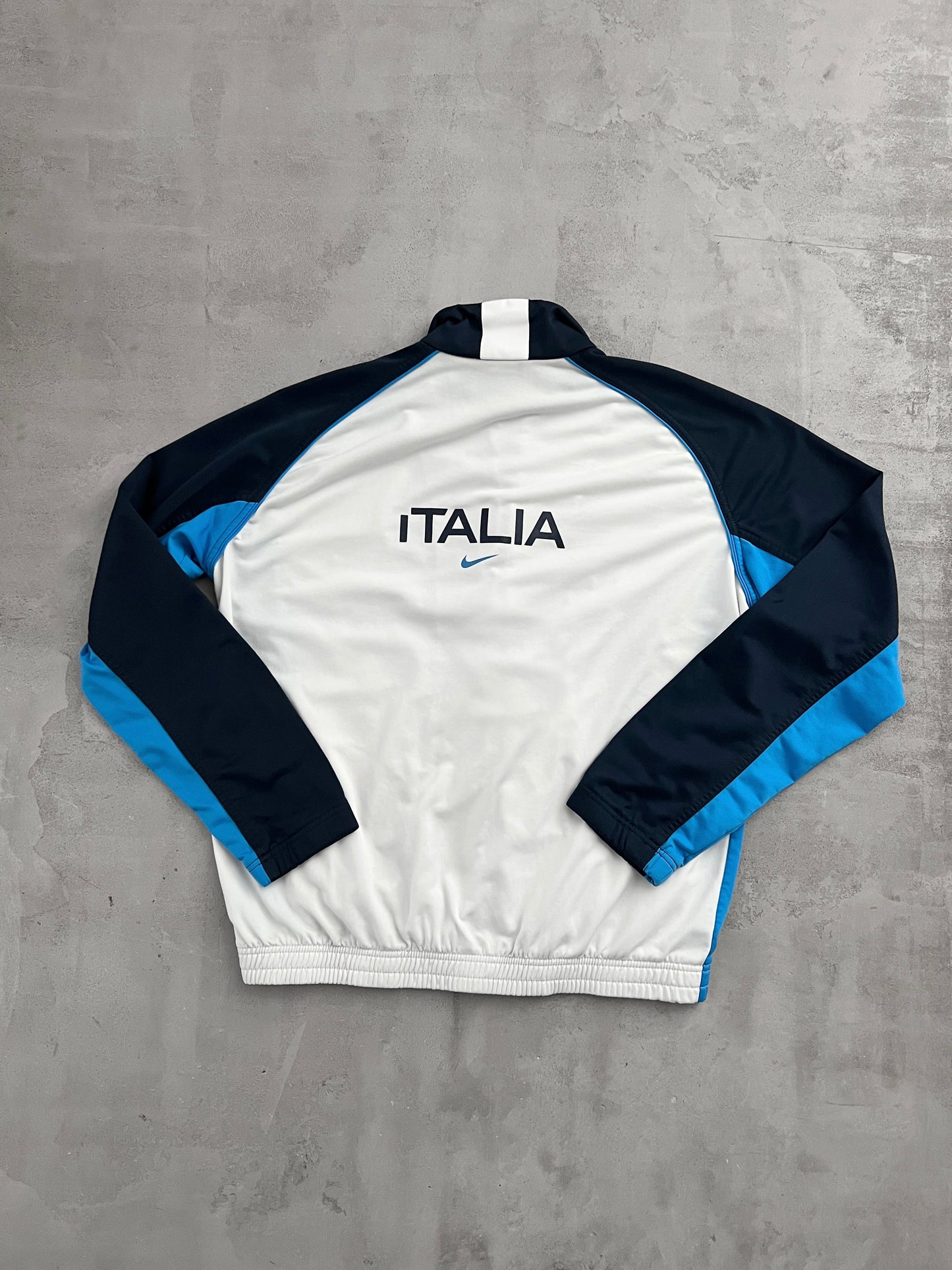 WHITE/NAVY NIKE ITALY JACKET - 2000S - L