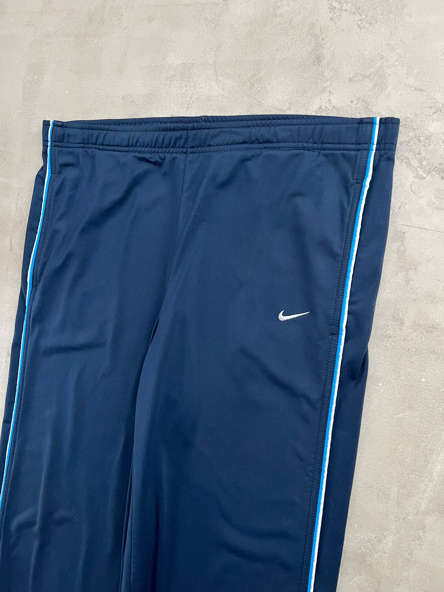 NAVY NIKE TRACK PANTS - 2000S - XL/L