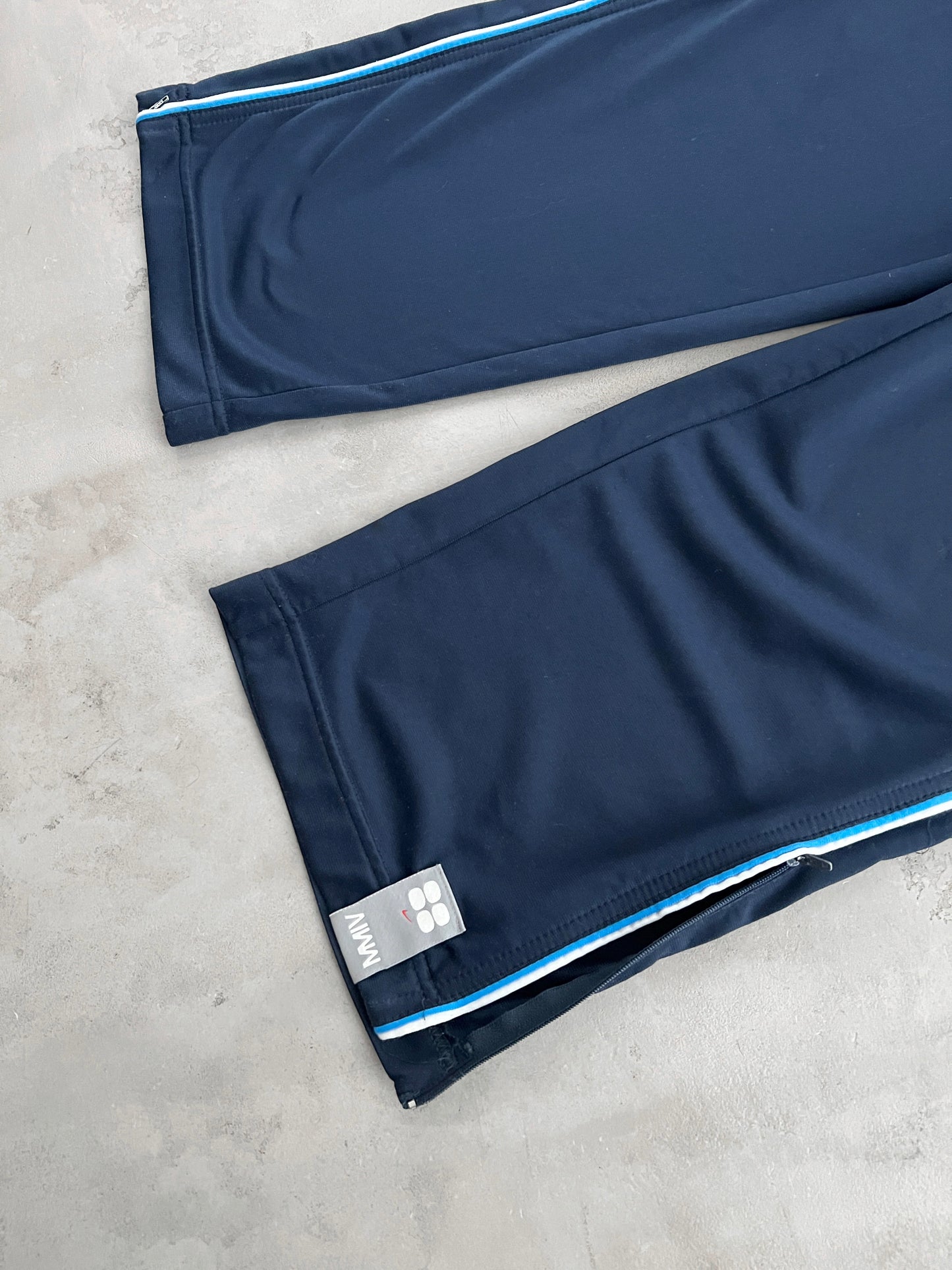 NAVY NIKE TRACK PANTS - 2000S - XL/L