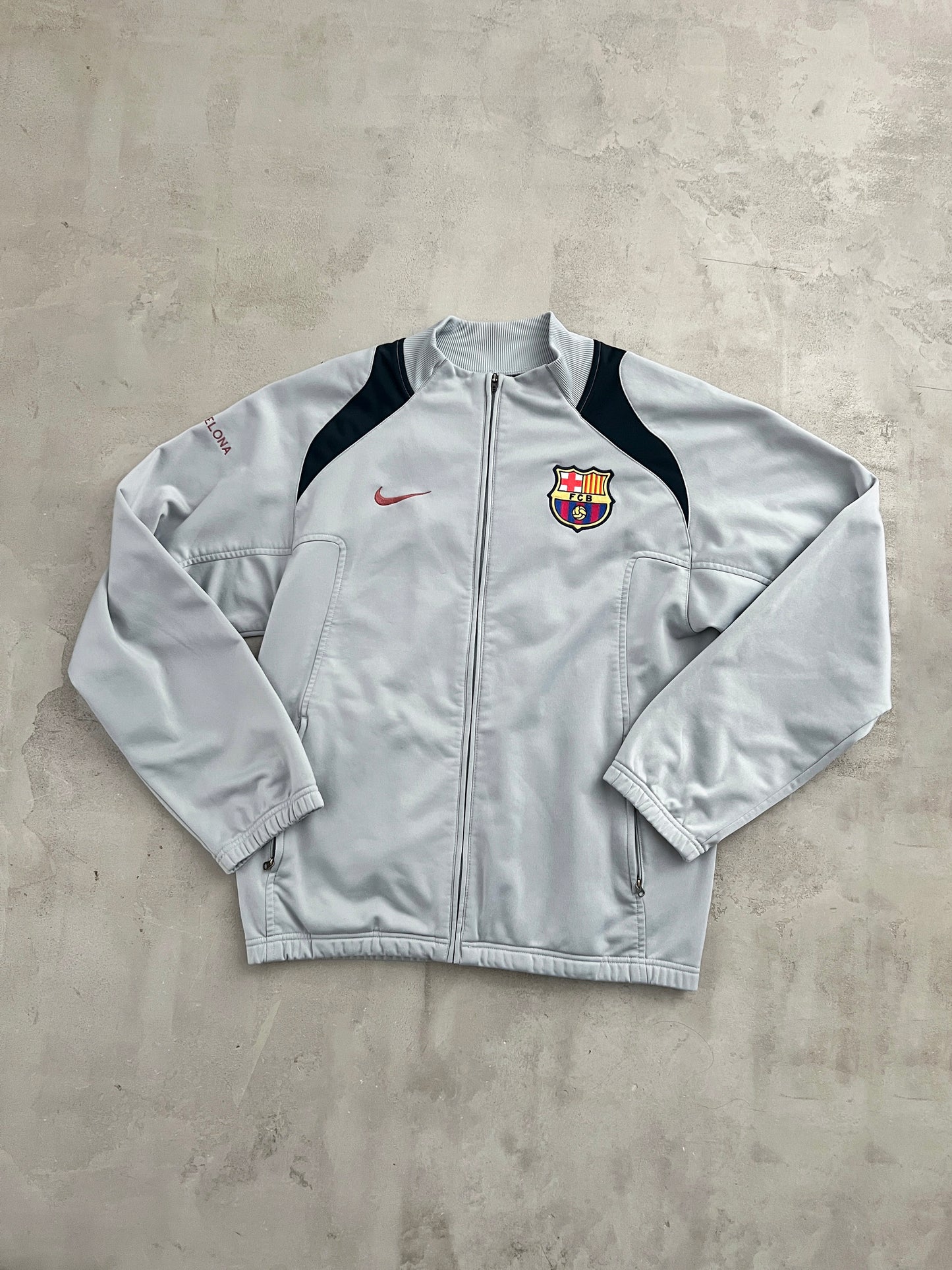GREY FC BARCELONA JACKET - 2000S - M