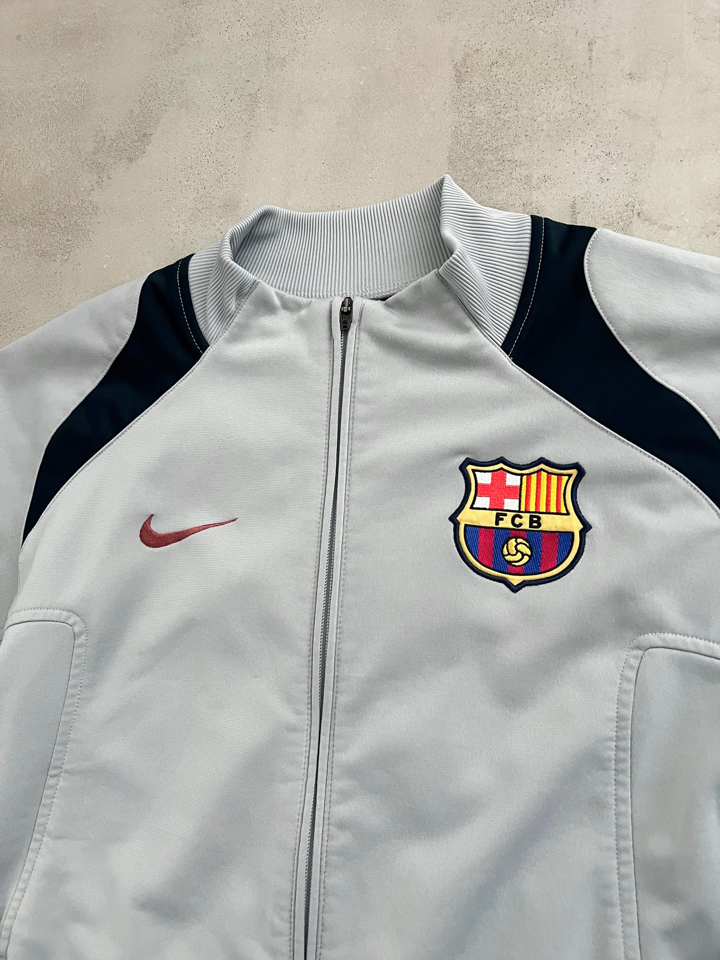 GREY FC BARCELONA JACKET - 2000S - M