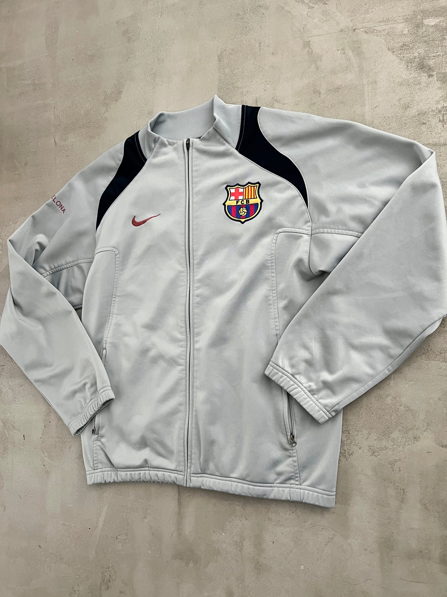 GREY FC BARCELONA JACKET - 2000S - M