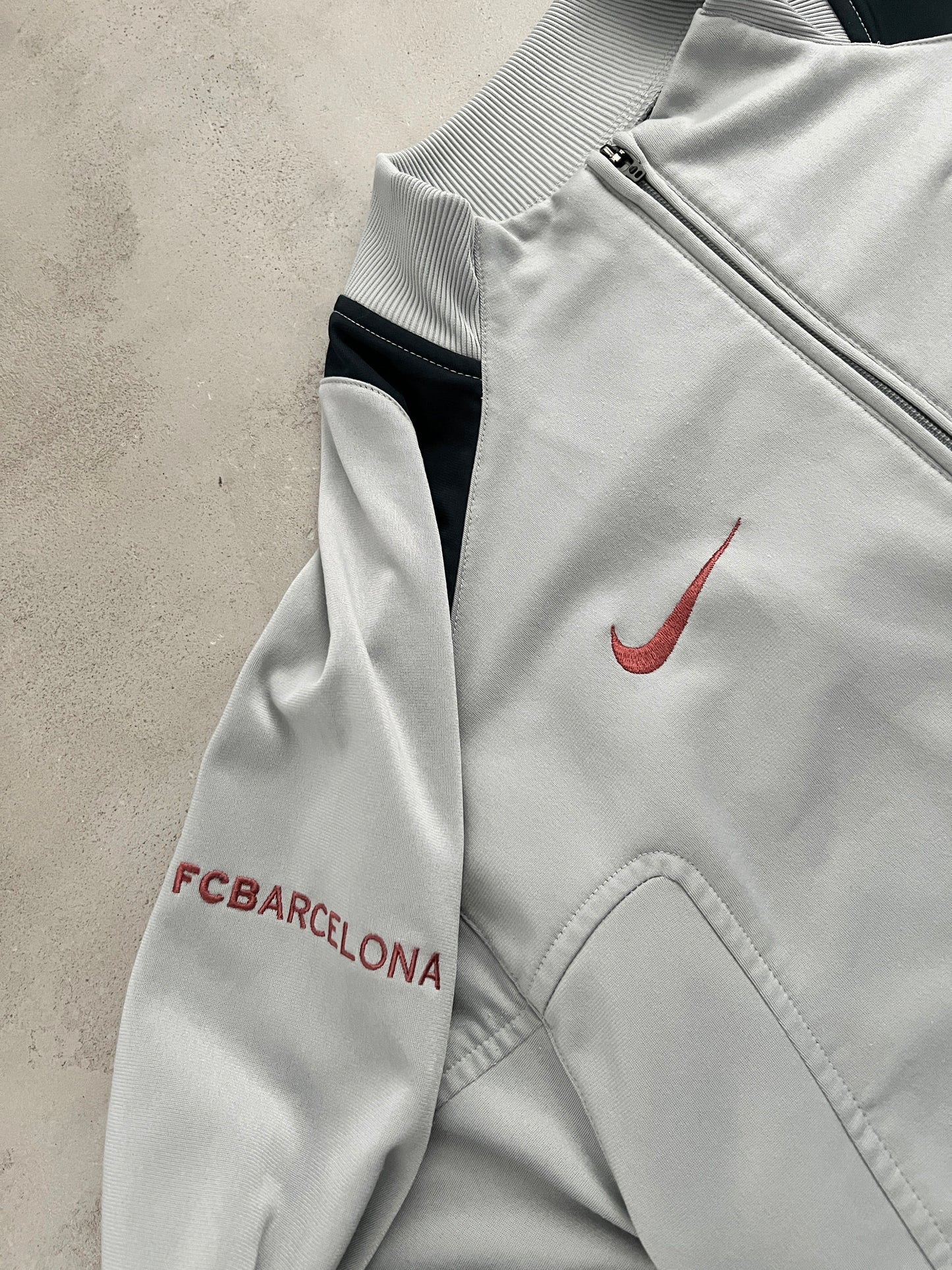 GREY FC BARCELONA JACKET - 2000S - M