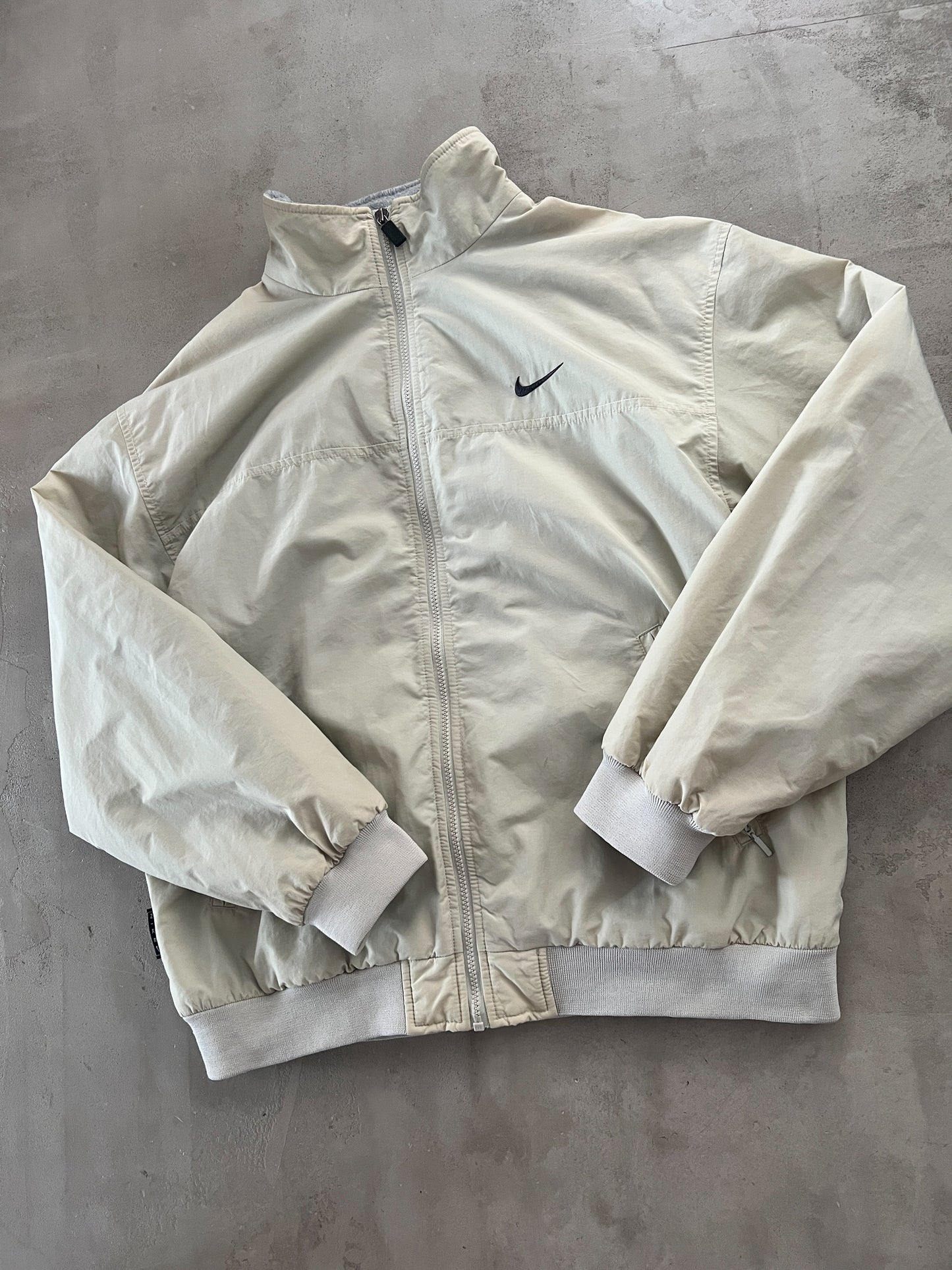CREME NIKE TRACK JACKET - 1990S - L/XL