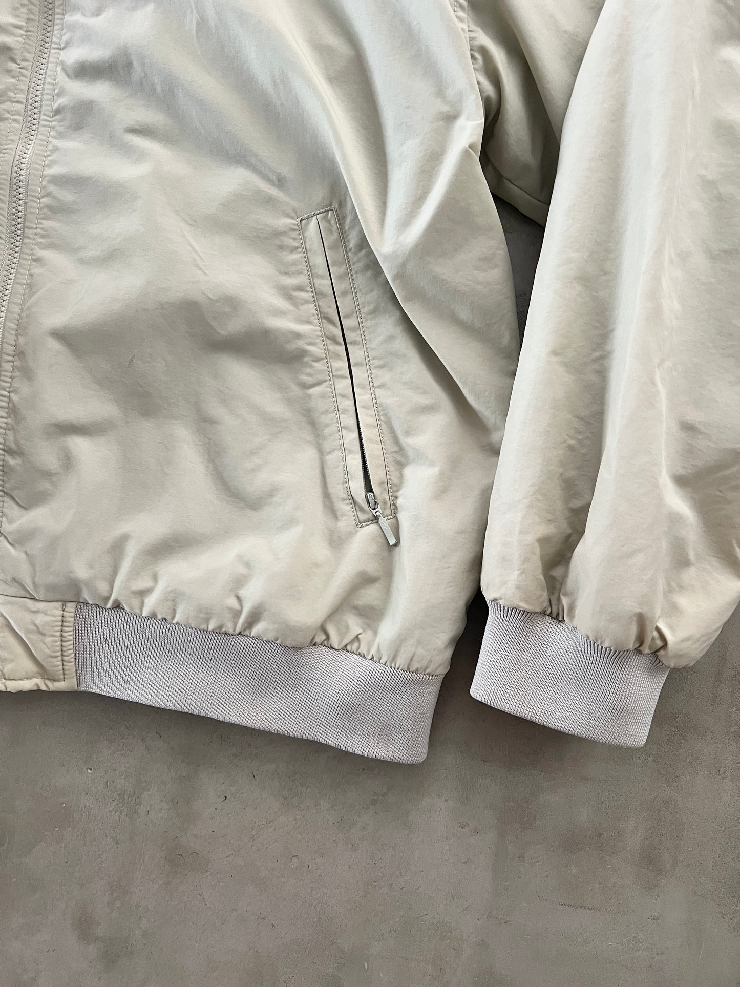 CREME NIKE TRACK JACKET - 1990S - L/XL
