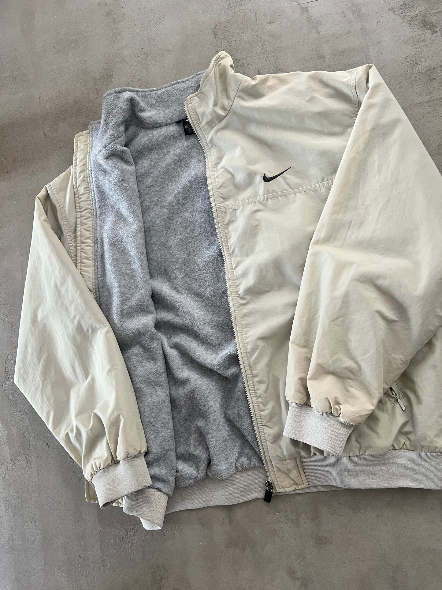 CREME NIKE TRACK JACKET - 1990S - L/XL