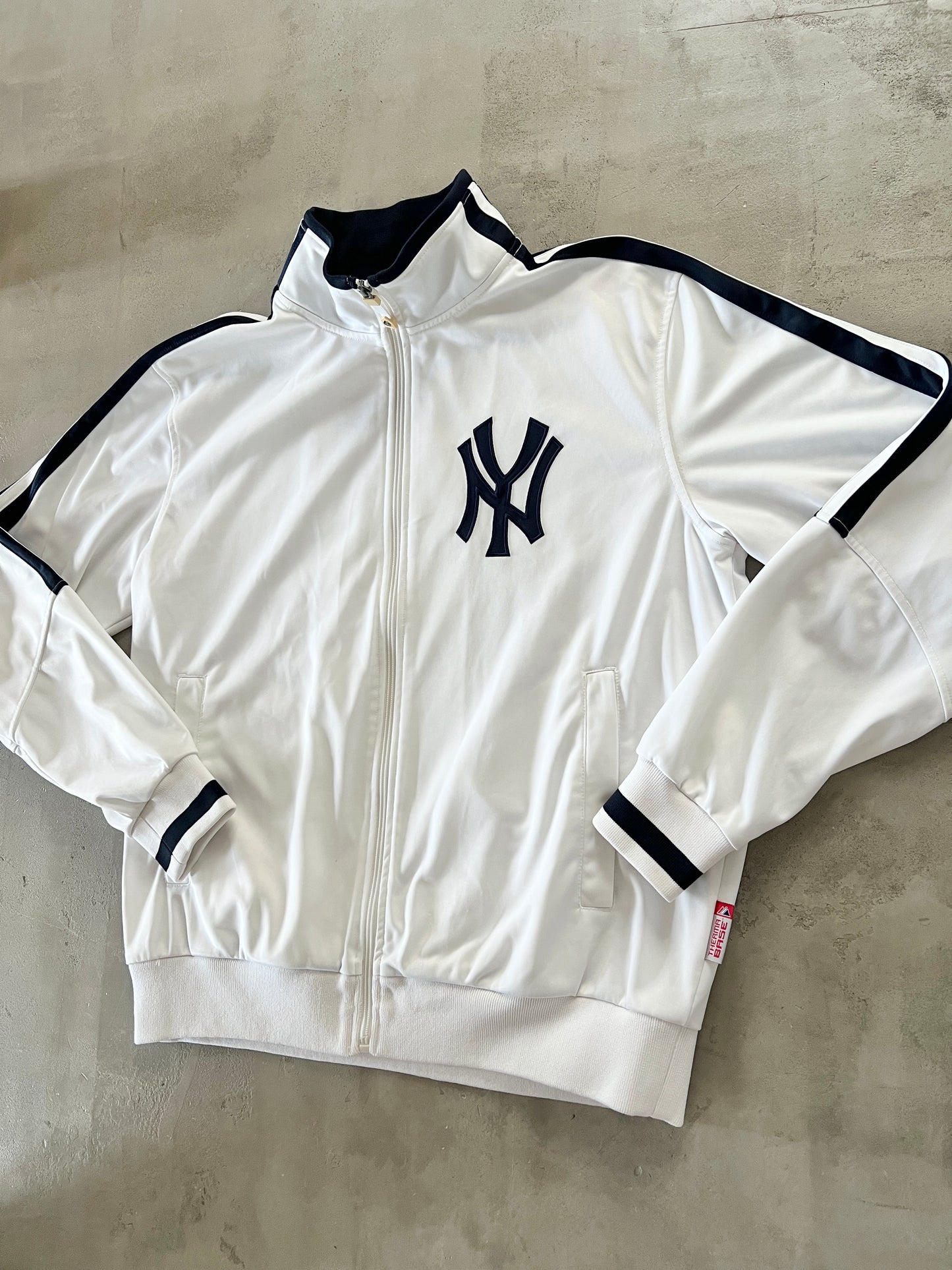 WHITE YANKEES JACKET - 2000S - L/M
