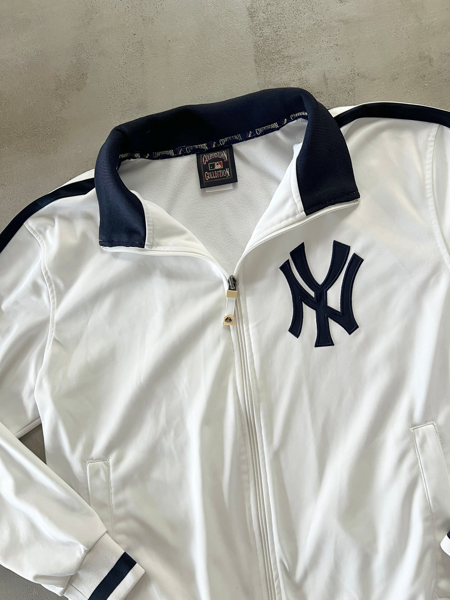 WHITE YANKEES JACKET - 2000S - L/M