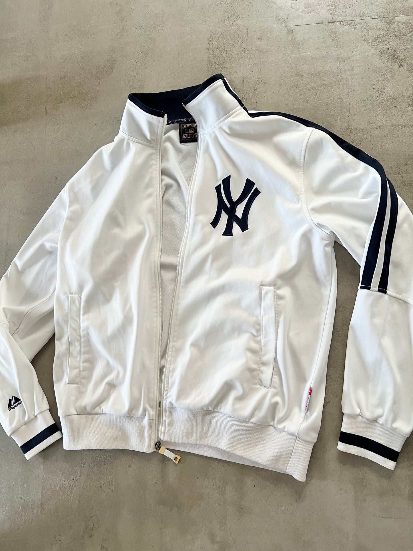 WHITE YANKEES JACKET - 2000S - L/M