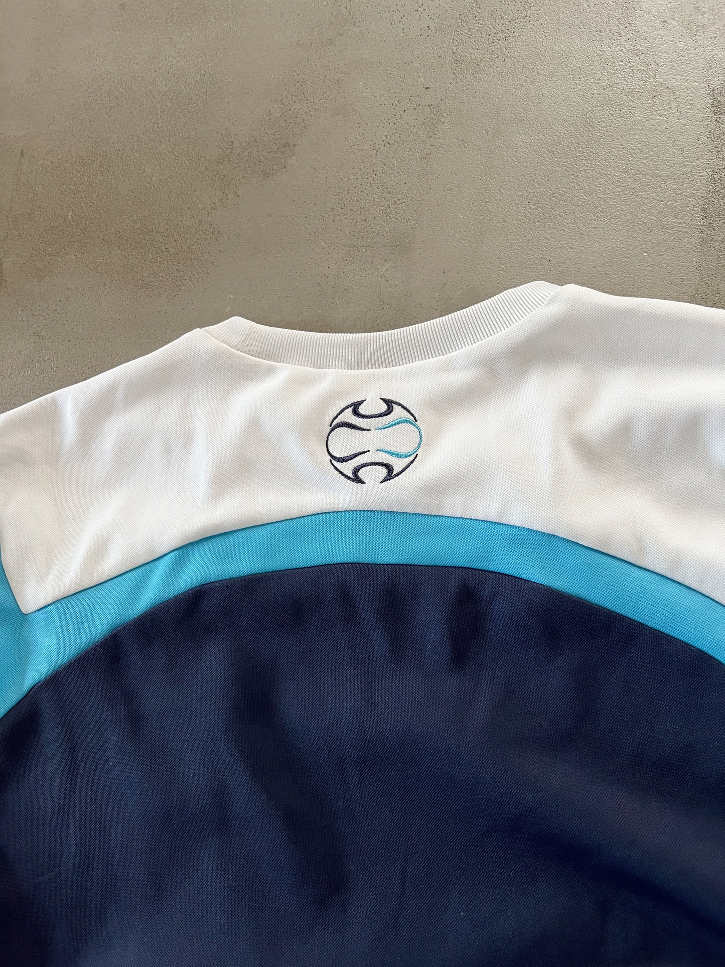 NAVY/BABY BLUE MARSEILLE LONGSLEEVE - 2000S - M