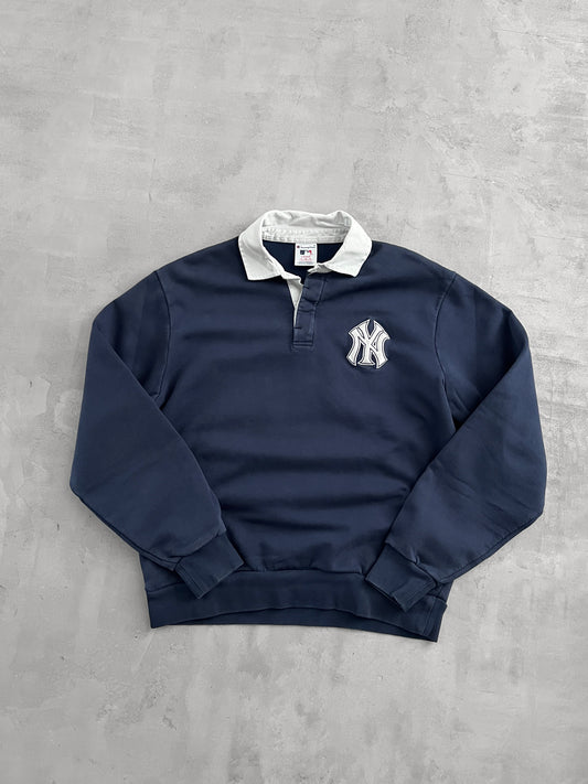 NAVY YANKEES LONGSLEEVE - 2000S - L