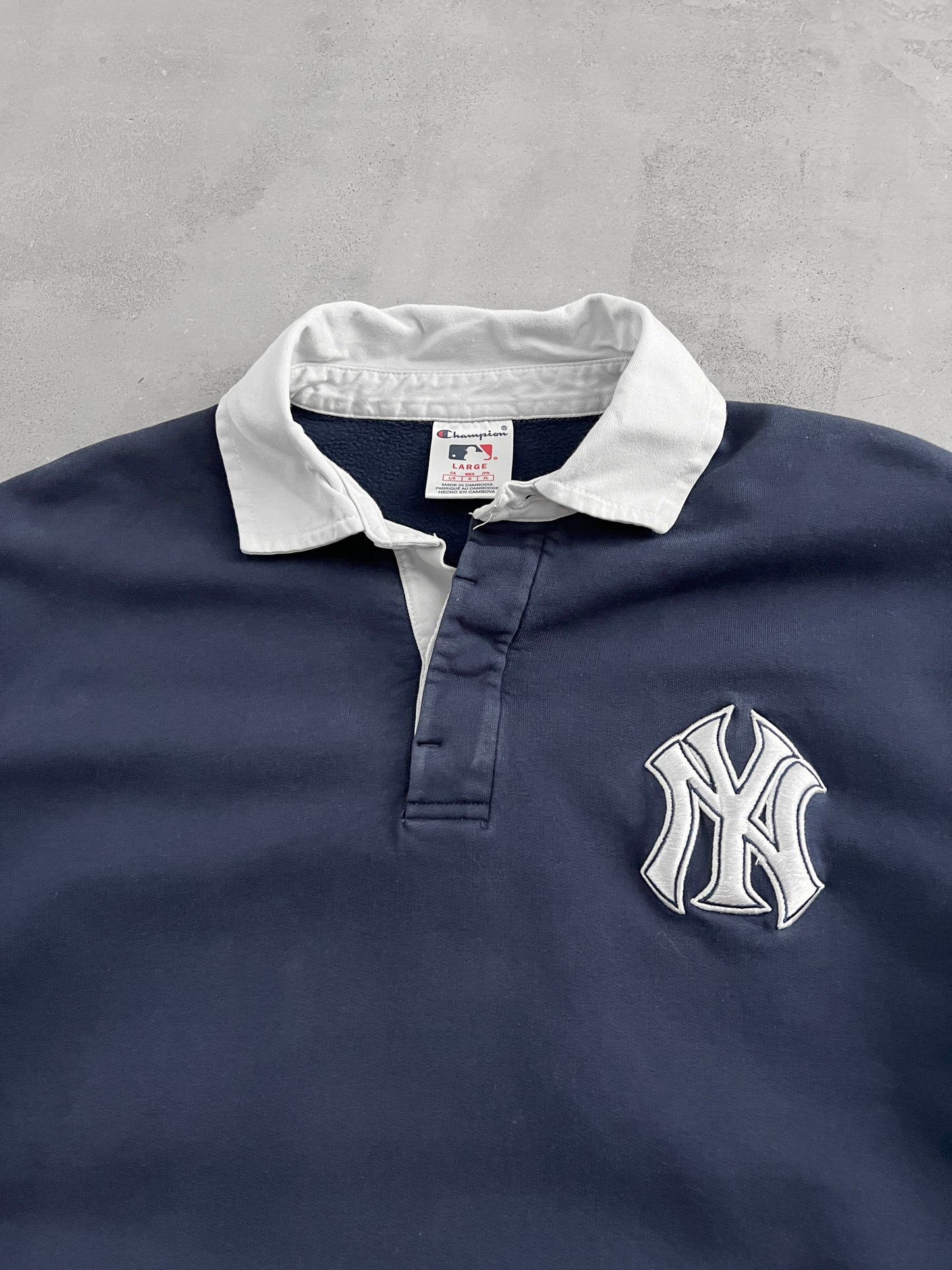 NAVY YANKEES LONGSLEEVE - 2000S - L