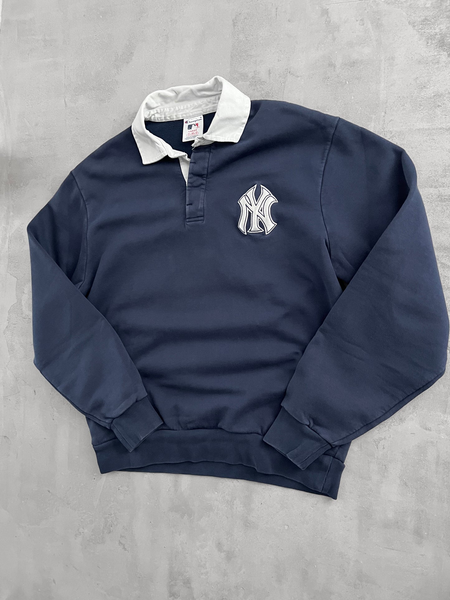 NAVY YANKEES LONGSLEEVE - 2000S - L