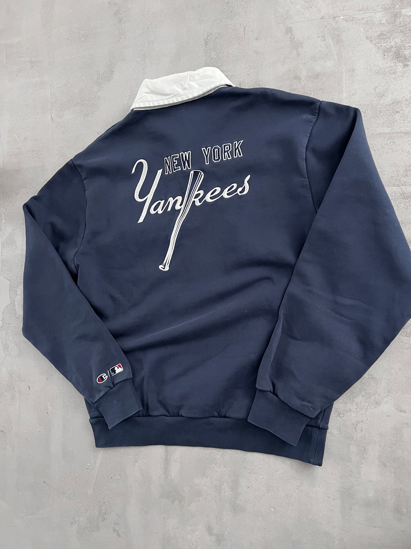 NAVY YANKEES LONGSLEEVE - 2000S - L