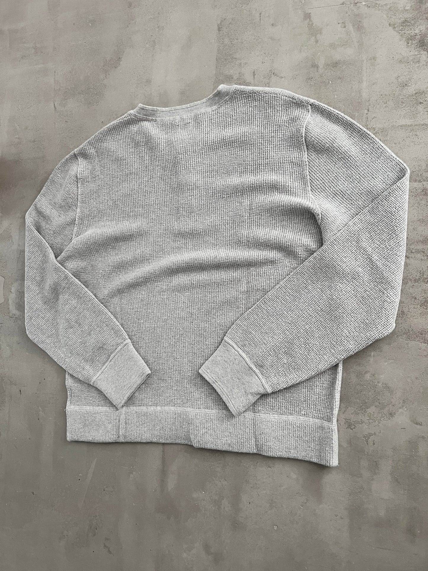 GREY GAP KNIT LONGSLEEVE - 1990S - L