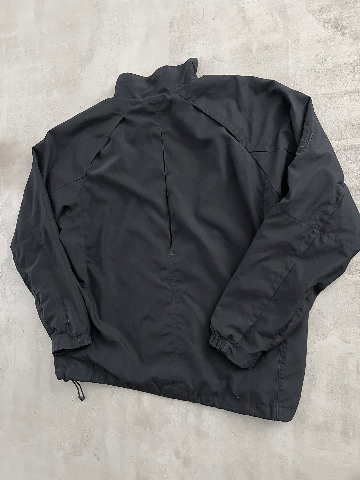 BLACK/CREME NIKE GOLF JACKET - 2000S - L/M
