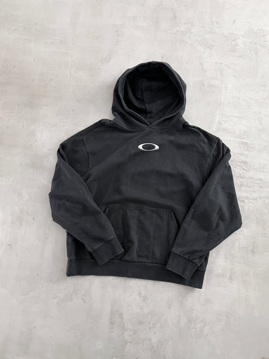 BLACK OAKLEY HOODIE - 2000S - L/M