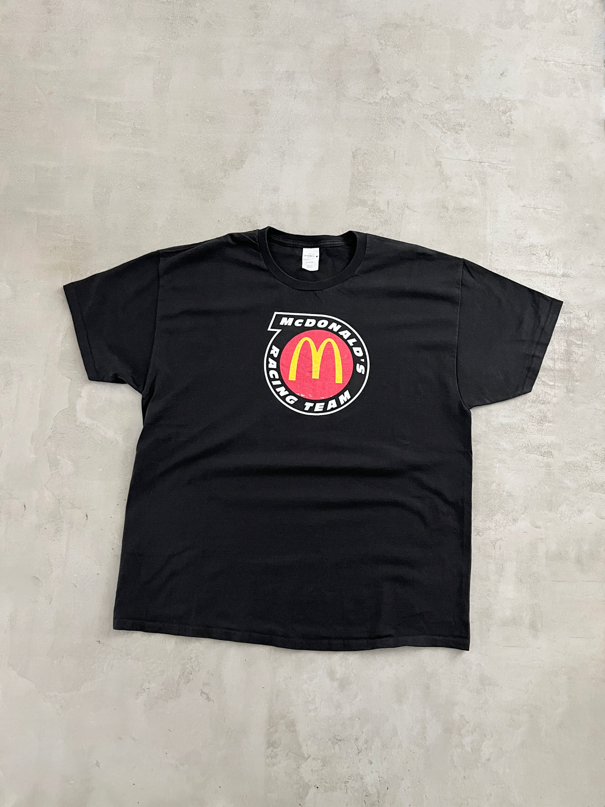 BLACK MCDONALDS RACING TEE - 2000S - XL