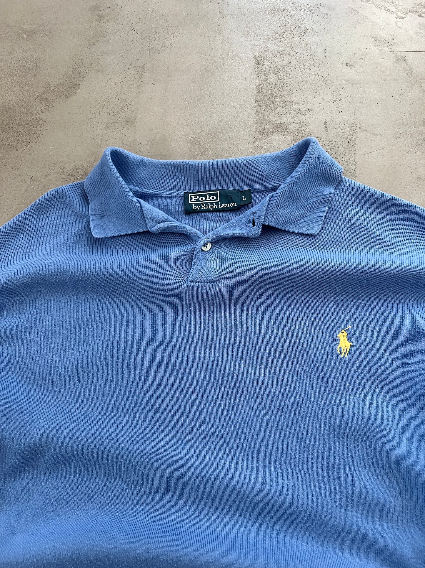 BABY BLUE RALPH LAUREN LONGSLEEVE - 2000S - M