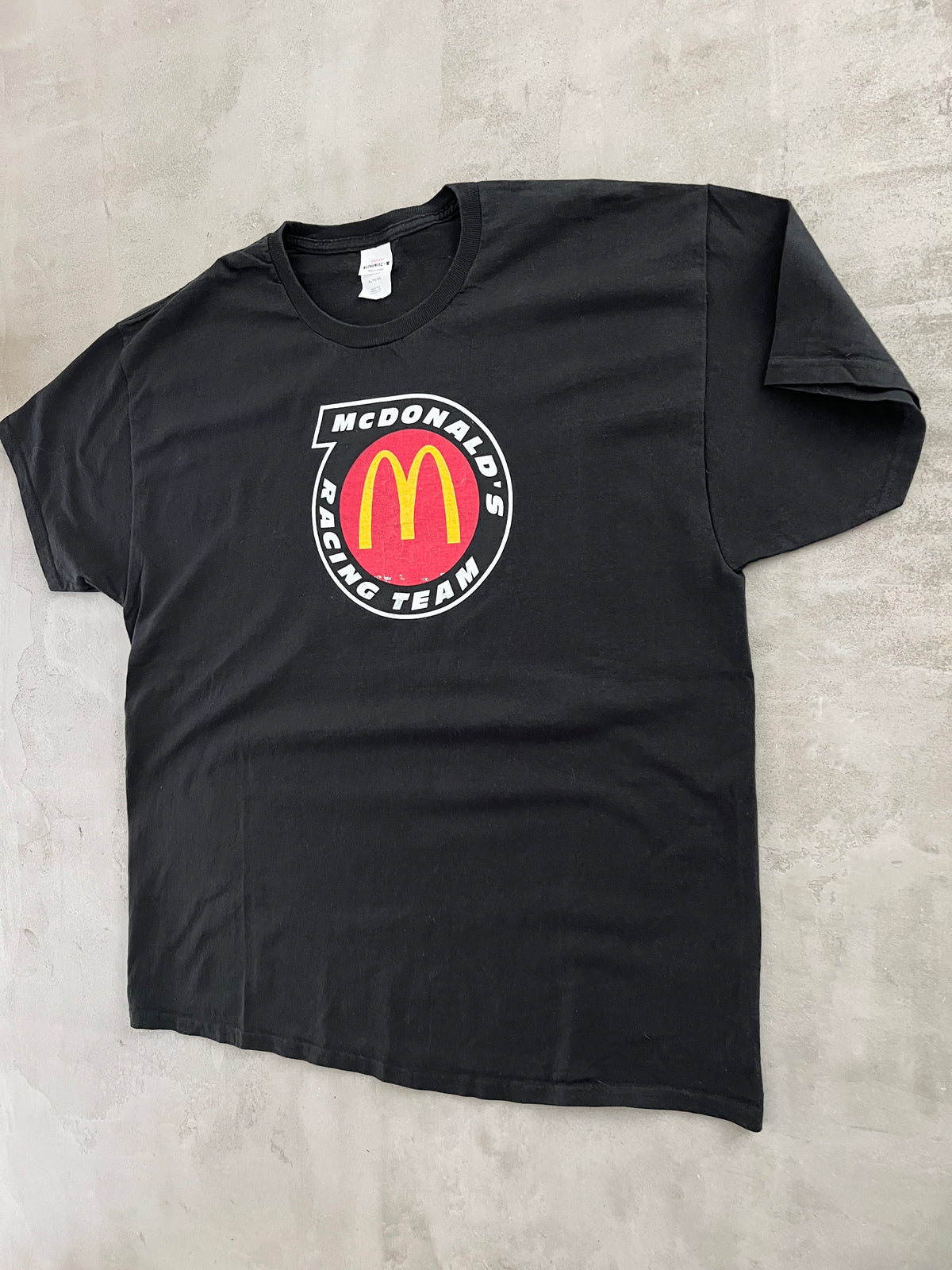 BLACK MCDONALDS RACING TEE - 2000S - XL