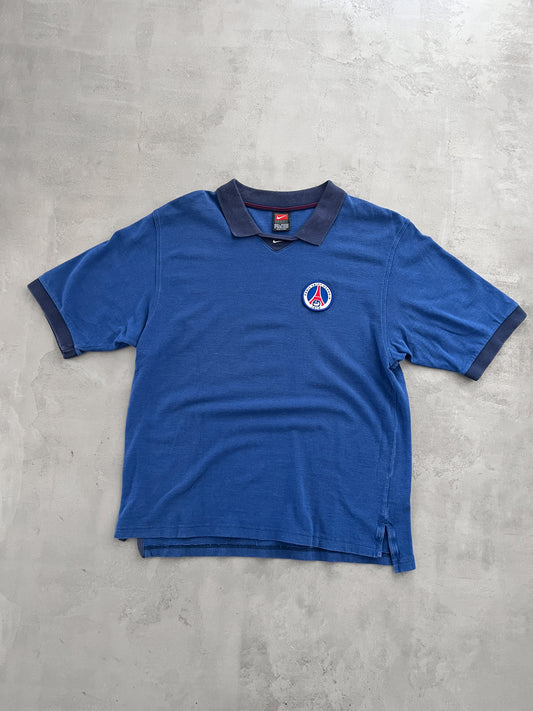 NAVY PSG NIKE POLO - 2000S - L