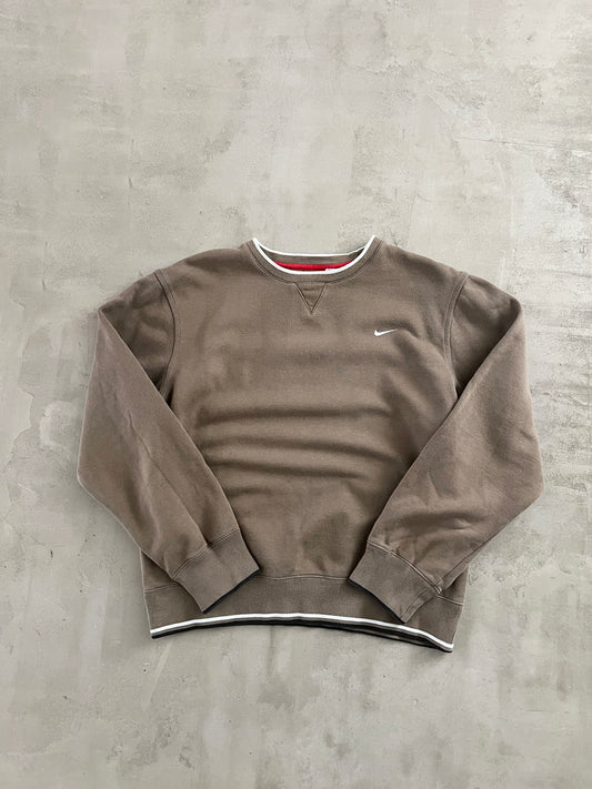 MOCHA NIKE SWEATER - 2000S - S